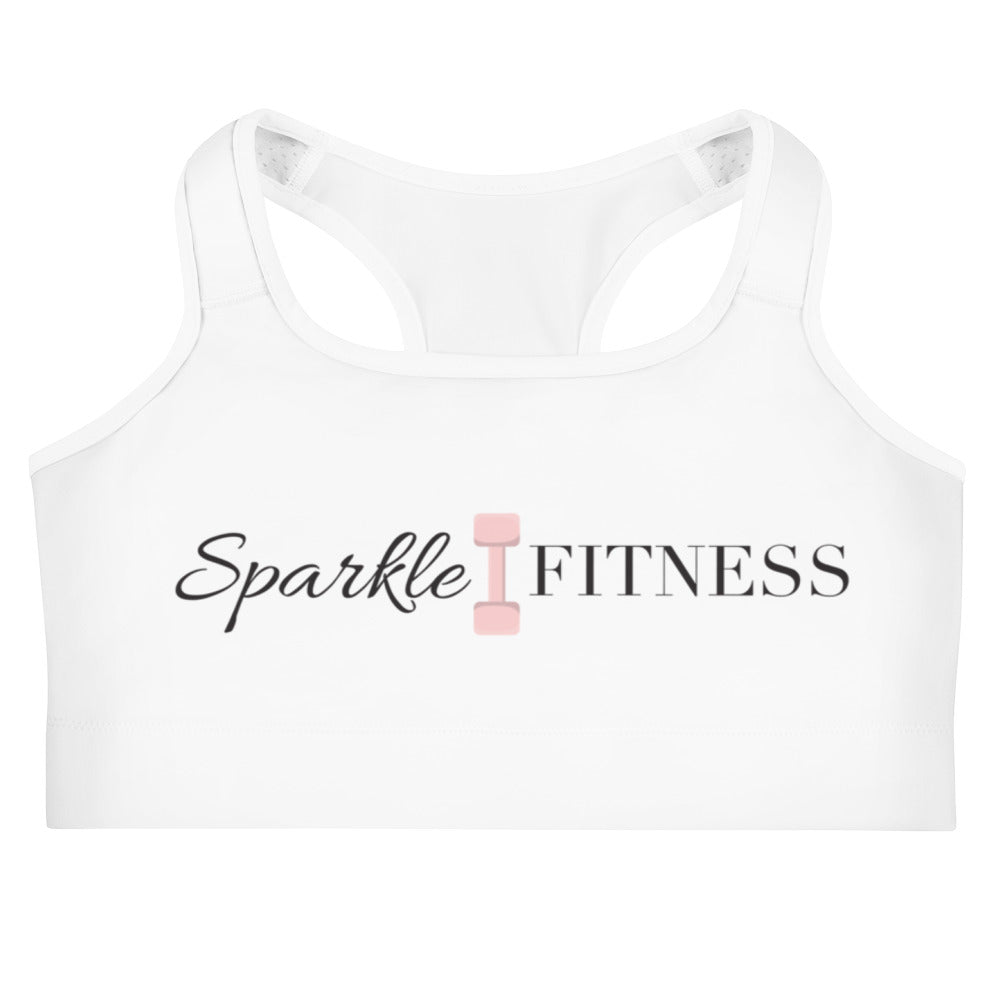 White Sports bra – Sparkle Fitness
