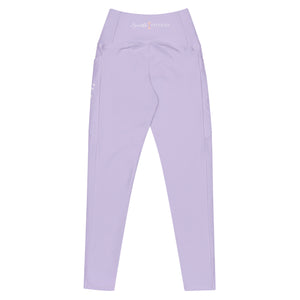 Lavender Leggings With Pockets