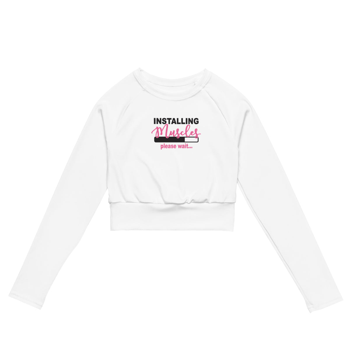 Muscles Loading long-sleeve crop top