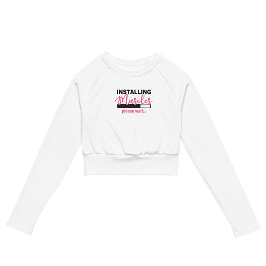 Muscles Loading long-sleeve crop top