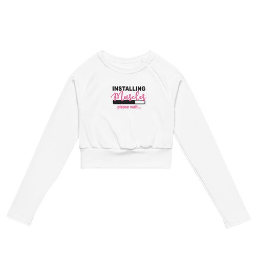 Muscles Loading long-sleeve crop top